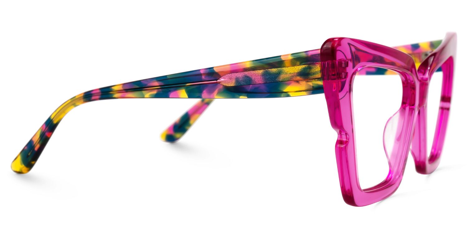 Fabiano - Cat Eye Purple Eyeglasses | Vooglam 4