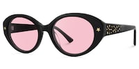 Starlust - Oval Black Sunglasses - 2
