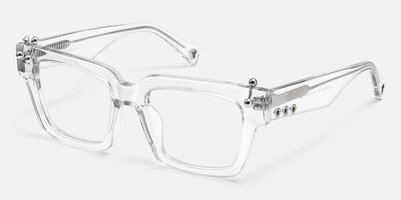 PIERCE - Square Transparent Eyeglasses
