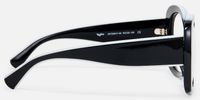 Athina - TR90 Round Black Eyeglasses | Vooglam Side View