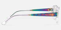 Spire - Geometric Transparent Eyeglasses | Vooglam Side View