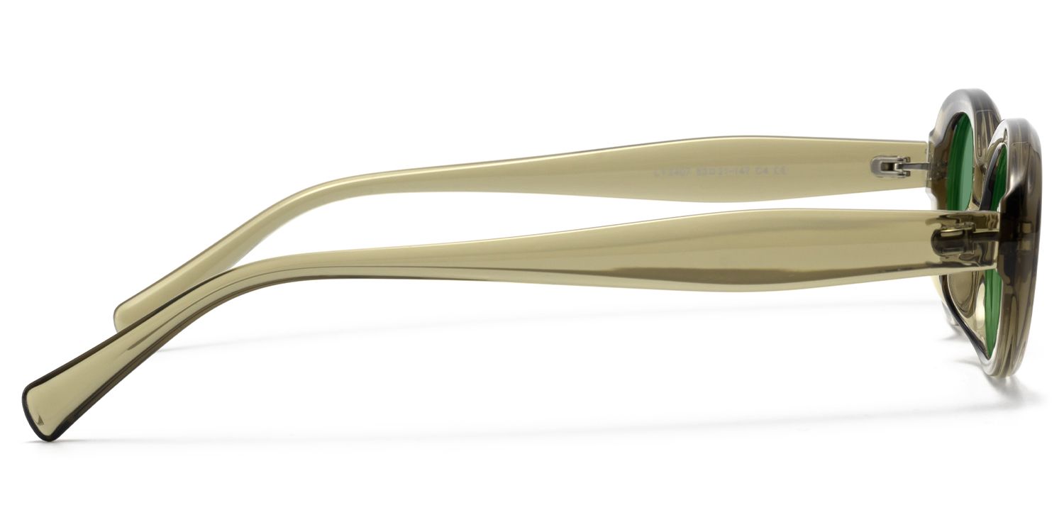Nimbus - Cat Eye Green Sunglasses | Vooglam Side View