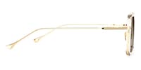 Alvira - Clear Aviator Sunglasses Gold Frame - 4