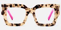Vaeda - Unique Bold Square Tortoise Glasses | Vooglam Angle View