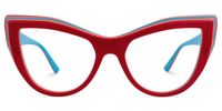Ekewaka - Cat Eye Red Eyeglasses | Vooglam Angle View