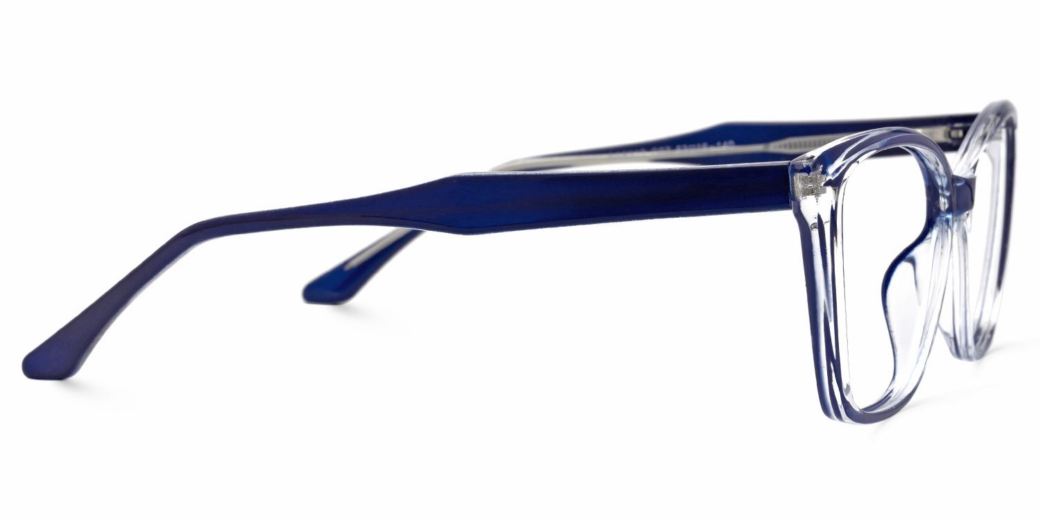 Kabira - Butterfly Blue Eyeglasses | Vooglam 4