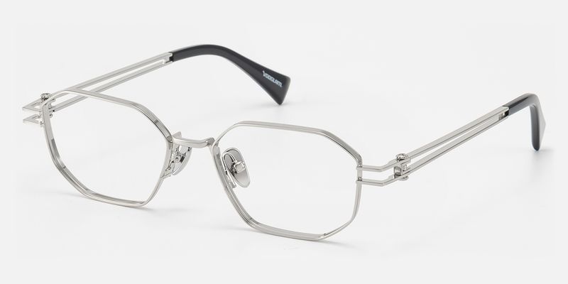 Loos - Geometric Silver Eyeglasses