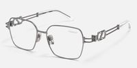 The Architect - Rectangle Black Eyeglasses | Vooglam Front View