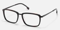 Alloy - Sleek Black Rectangle Professional Glasses | Vooglam Front View