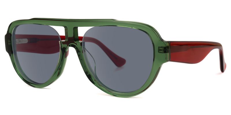 Adnan - Aviator Green Sunglasses