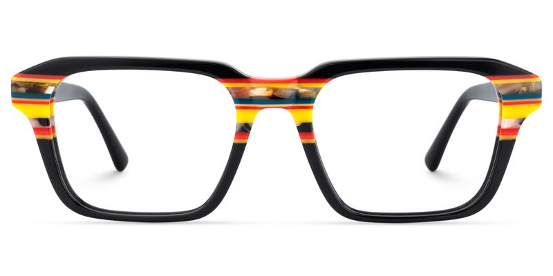 Nanda - Square Black Eyeglasses