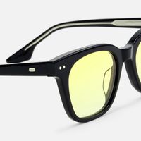 Aubrey - Square Black Sunglasses | Vooglam Design Details