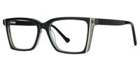 Fabunni - Rectangle Green Eyeglasses Front View