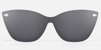 Fineen - Cat Eye Tortoise Clip-on Sunglasses | Vooglam Side View