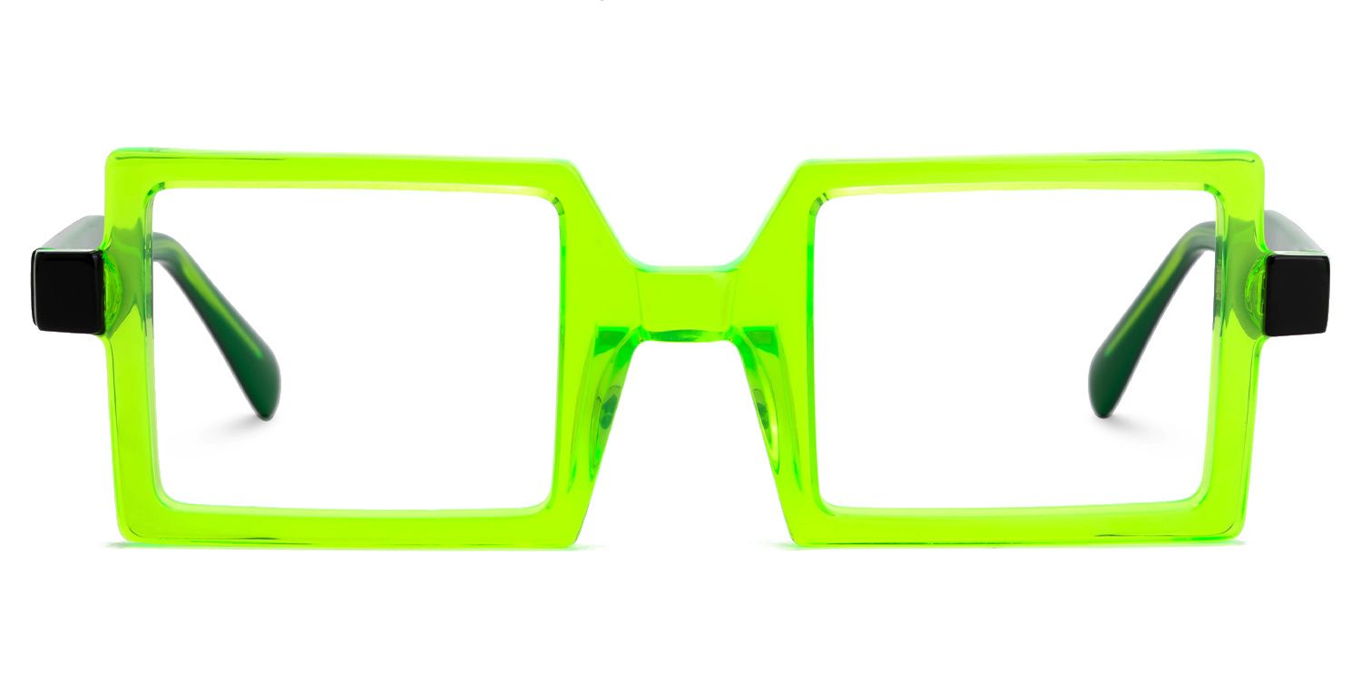 Fawzia - Rectangle Green Eyeglasses product detail 2