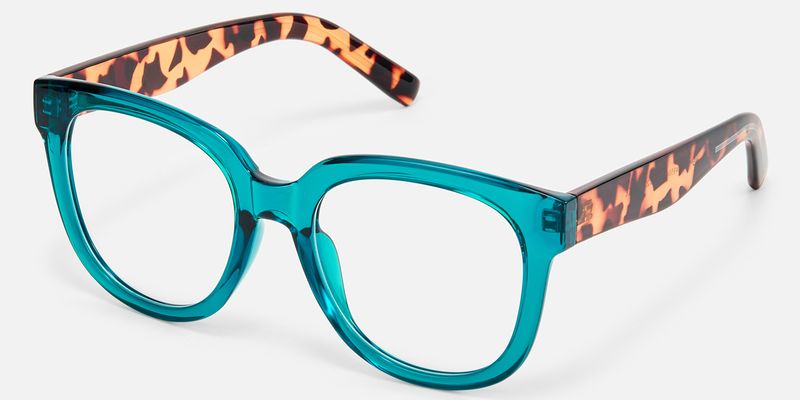 Vernetta - Square Green Eyeglasses