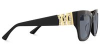 Sable - Square Black Sunglasses | Vooglam 
