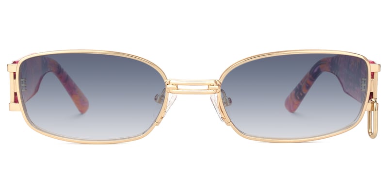 Gagenia - Rectangle Gold Sunglasses