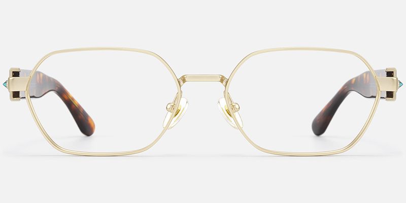Orion - Geometric Gold Eyeglasses
