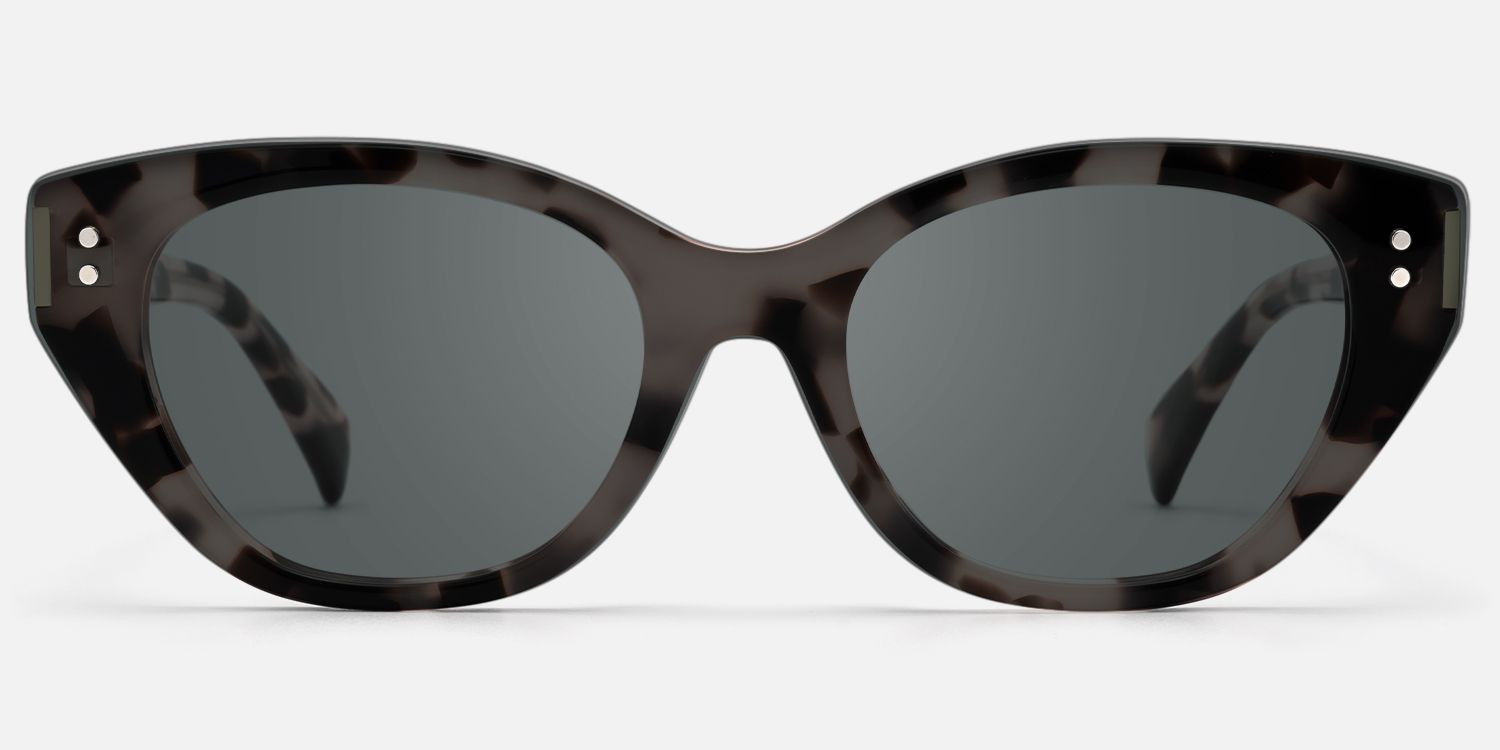 Cicely - Tortoise Cat Eye Sunglasses | Vooglam Front View