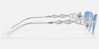 The Decoder - Geometric Silver Sunglasses | Vooglam Side View