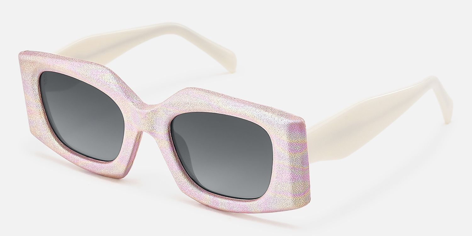 CruzHide - Geometric Multicolor Sunglasses by Vooglam - Front View