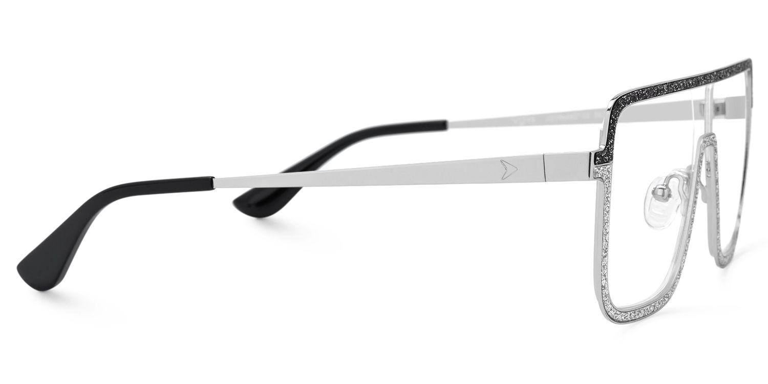 Padraic - Aviator Silver Eyeglasses | Vooglam 4