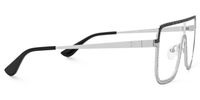 Padraic - Aviator Silver Eyeglasses | Vooglam