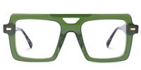 Irwin - Aviator Green Eyeglasses | Vooglam Angle View