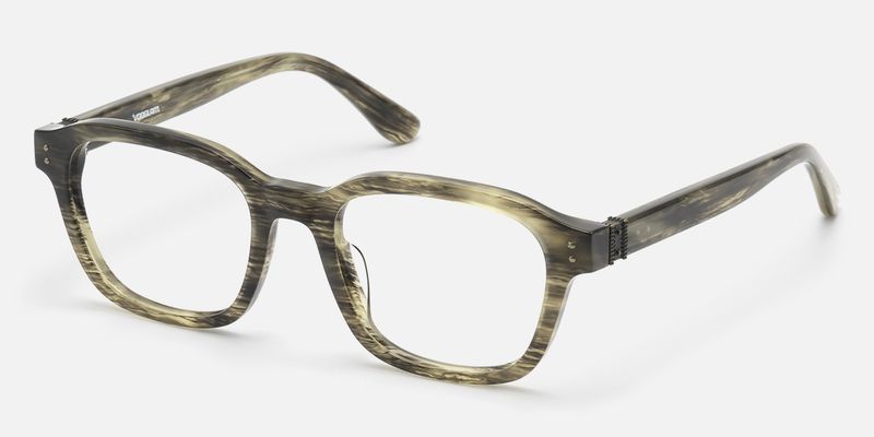 Rainier - Clear Brown Horn Rim Zipper Glasses | Vooglam
