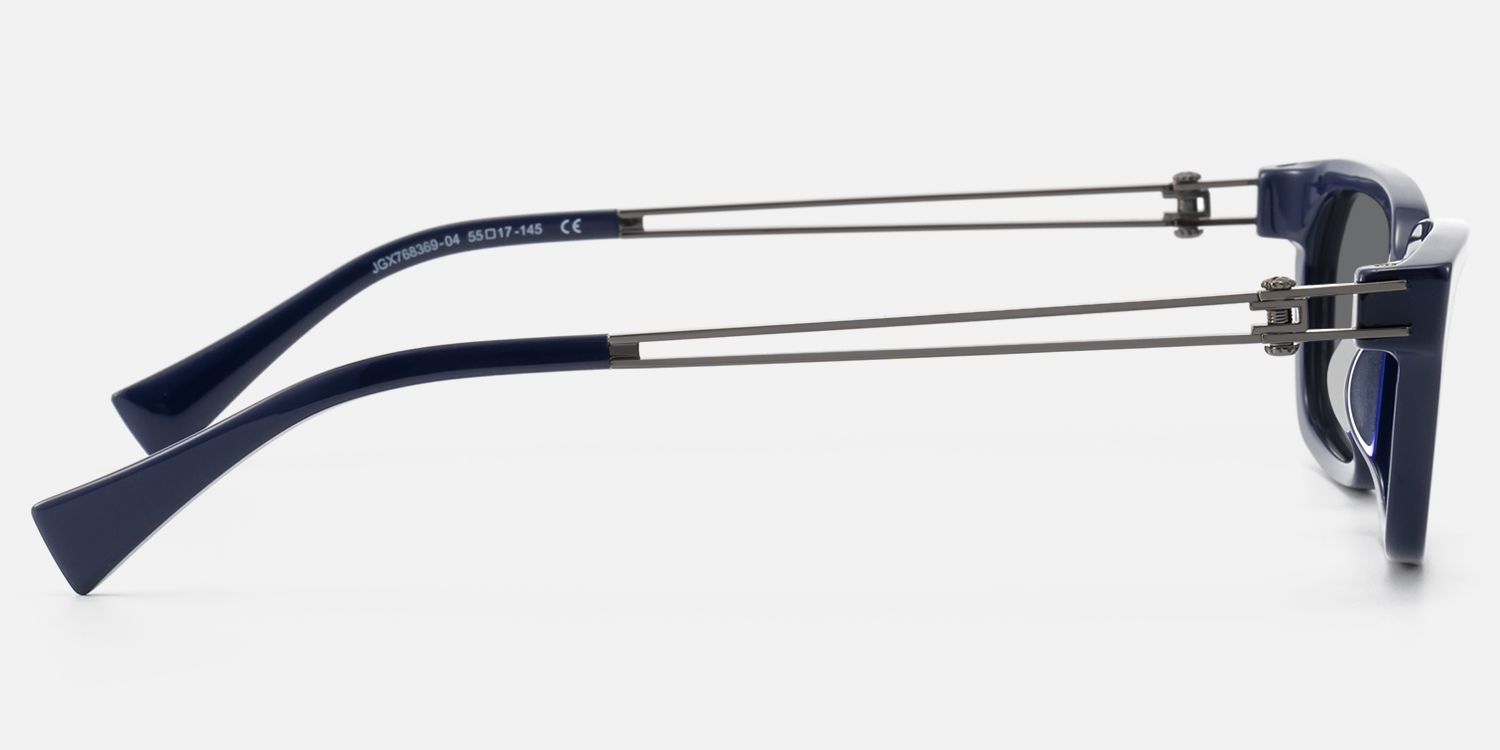 Scarpa - Bold Blue Double Wire Sunglasses | Vooglam Side View