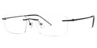 Emirhan - Rectangle Black Eyeglasses - 2