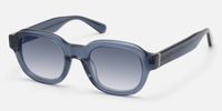 Eerie  - Round Blue Sunglasses