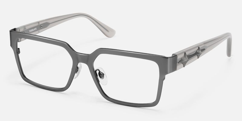 Vector - Rectangle Silver Eyeglasses