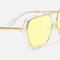 Porsha - Aviator Crystal Sunglasses | Vooglam Design Details