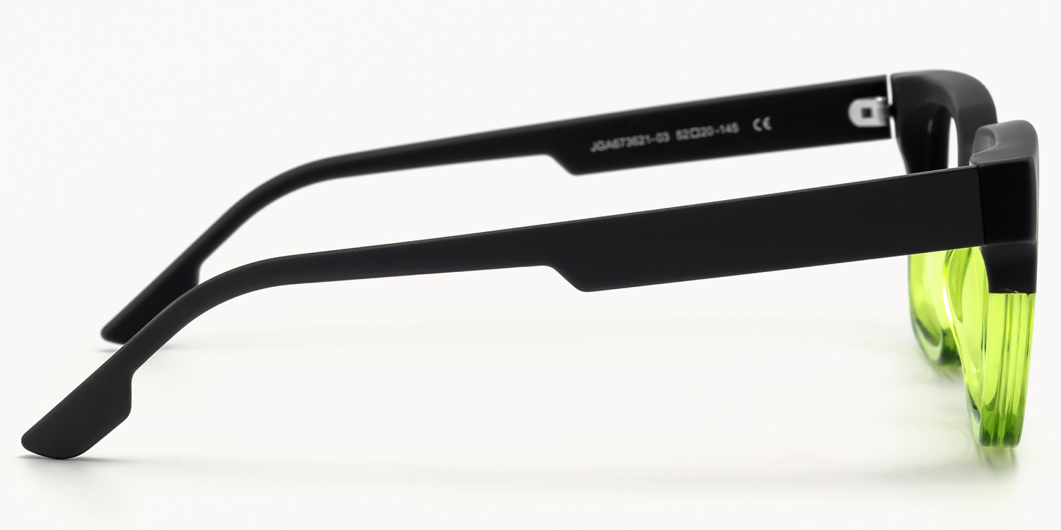 Strobe - Rectangle Two-tone Eyeglasses - 6