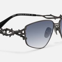 Spine - Geometric Grey Sunglasses| Vooglam Design Details