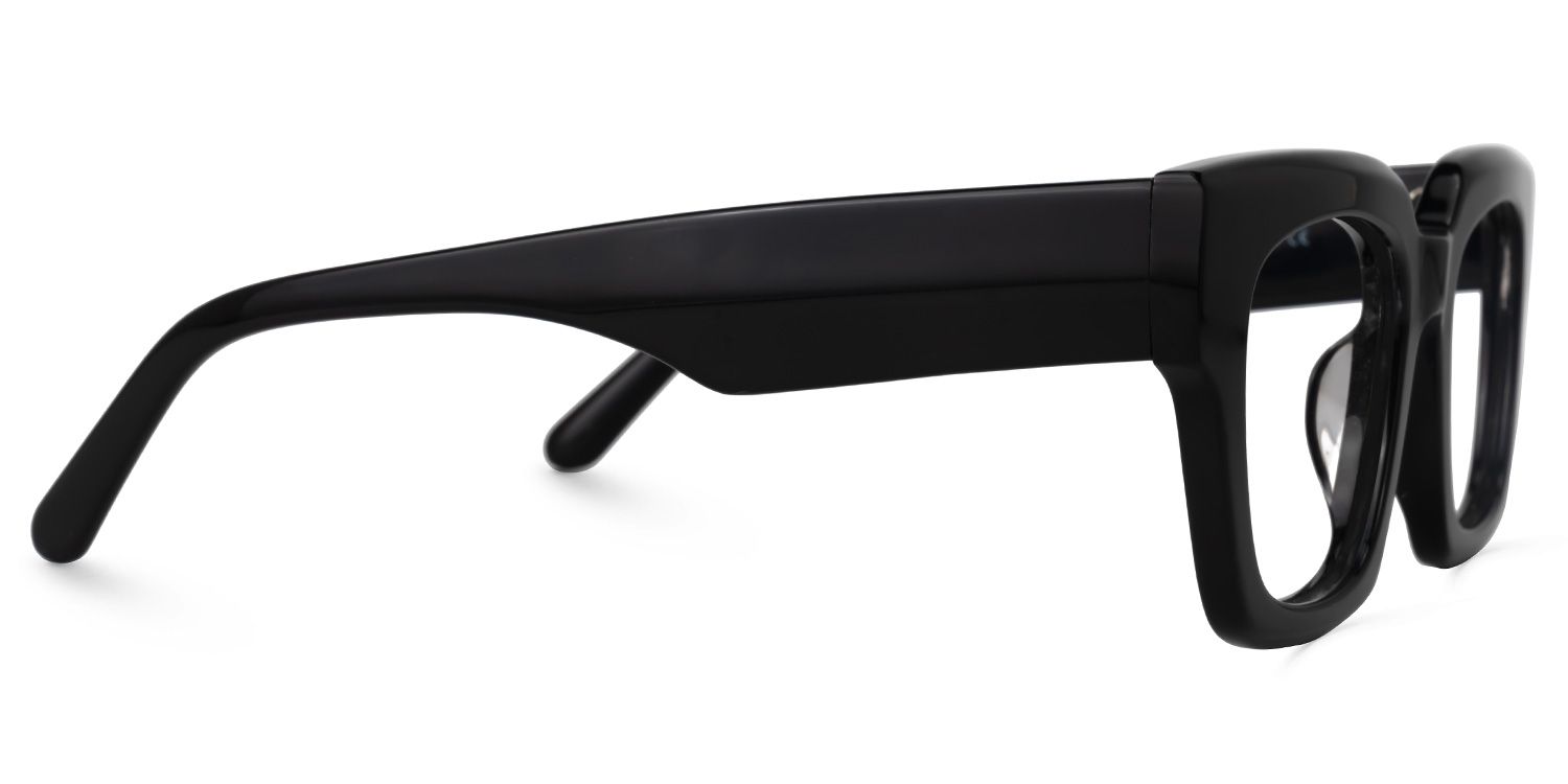 Denitsa - Square Black Eyeglasses | Vooglam 4