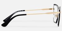 Felicja - Butterfly Black Eyeglasses | Vooglam Side View
