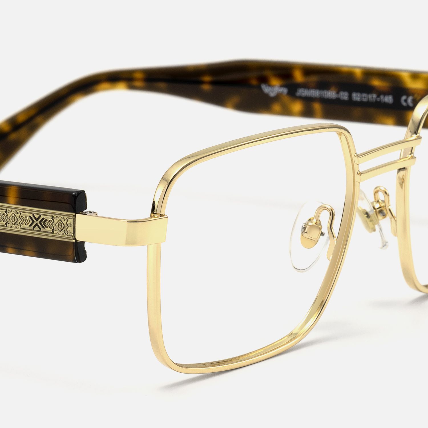 Ubuntu - Rectangle Gold Eyeglasses product detail 4