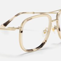 Breeze - Aviator Tortoise Eyeglasses | Vooglam Design Details