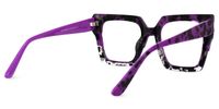 Darius - Square Purple/Tortoise Eyeglasses | Vooglam Side View