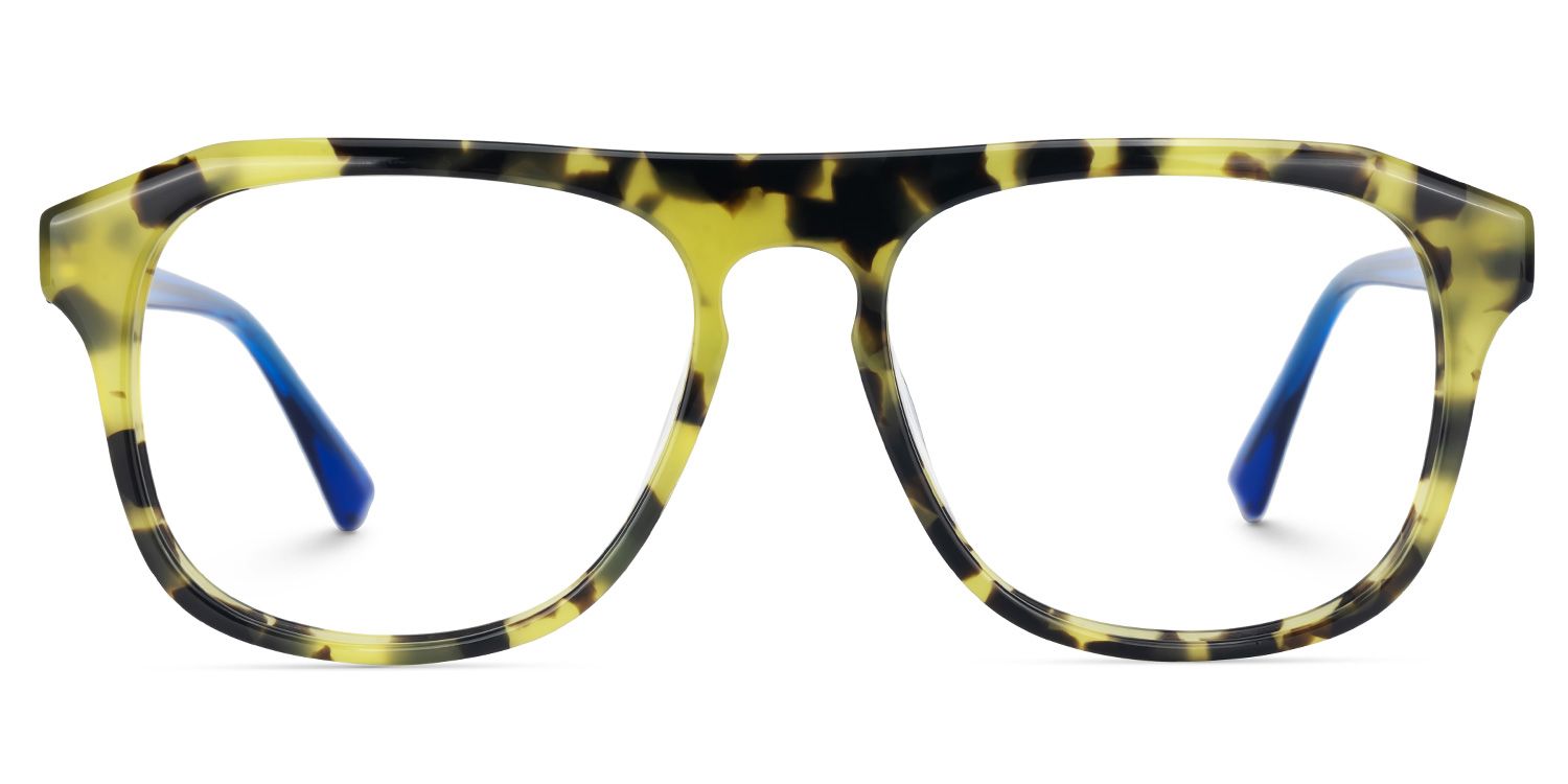 Elden - Aviator Tortoise Eyeglasses | Vooglam Angle View