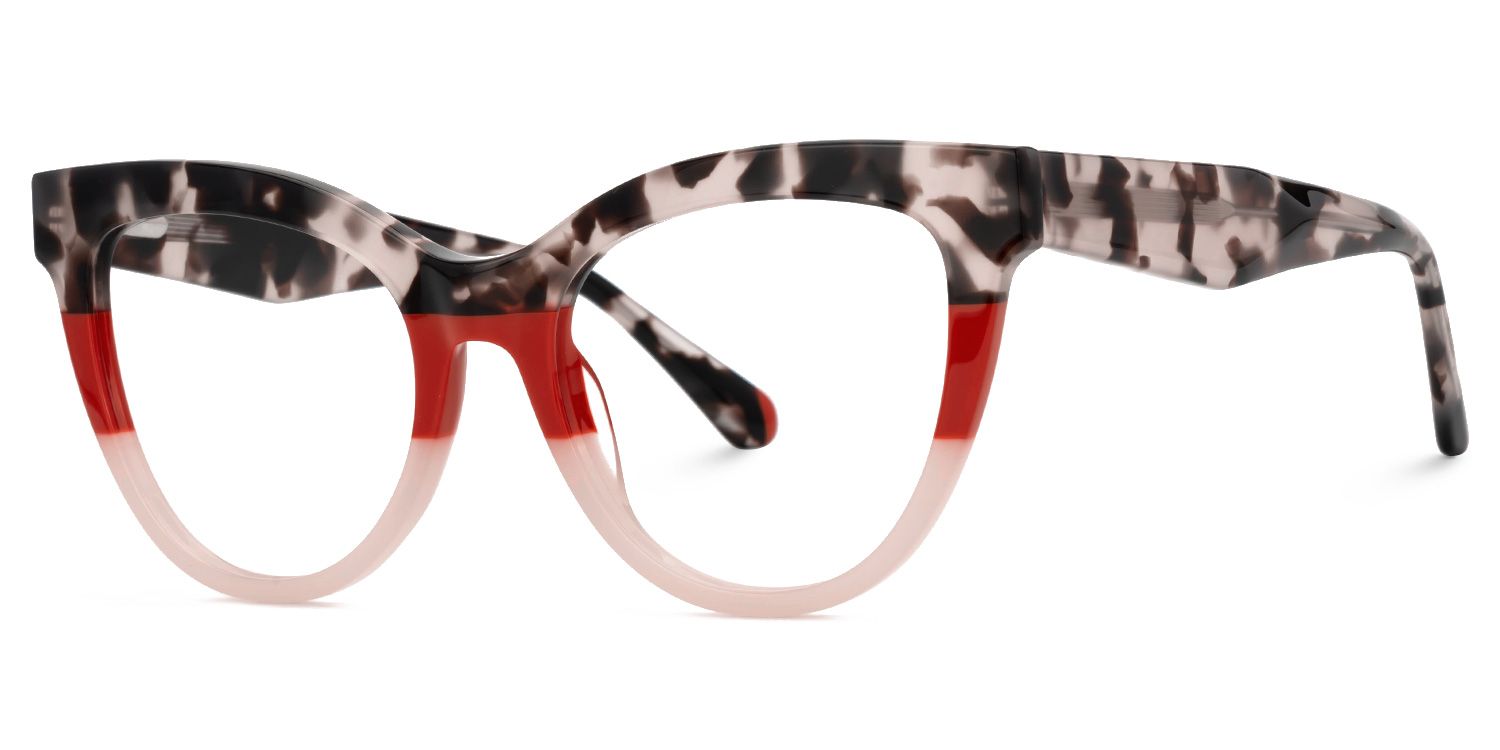 Gafna - Cat Eye Tortoise Eyeglasses | Vooglam Front View
