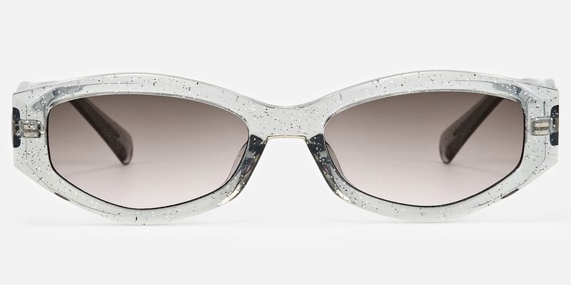 Vesper - Geometric Blue Sunglasses | Vooglam