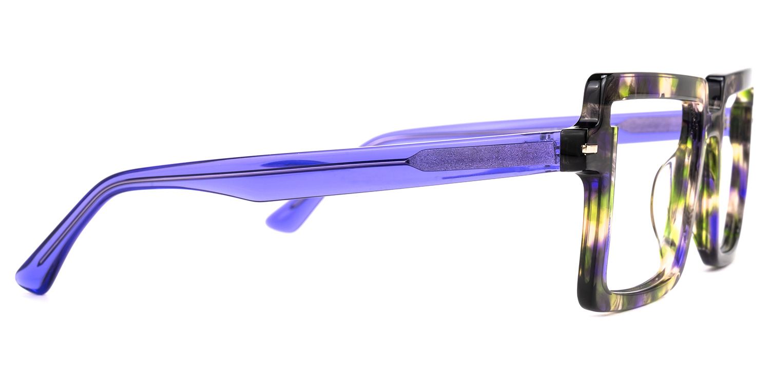 Efthymia - Square Floral Eyeglasses | Vooglam 4