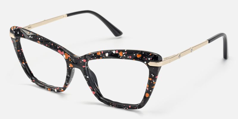 Annie - Rectangle Black Eyeglasses