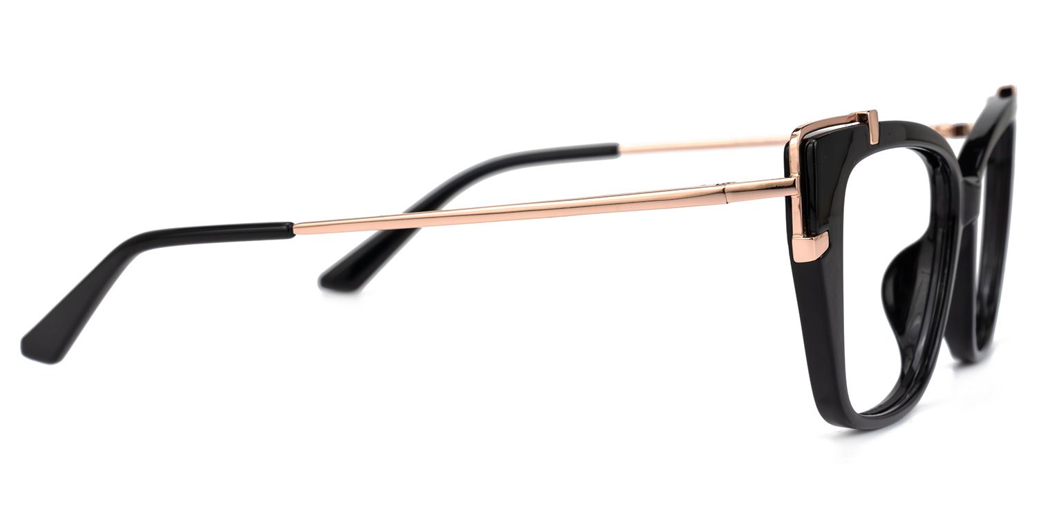 Deepak - Rectangle Black Eyeglasses | Vooglam 4