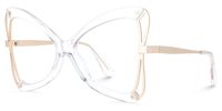 Emiliana - Butterfly Crystal Eyeglasses | Vooglam Front View