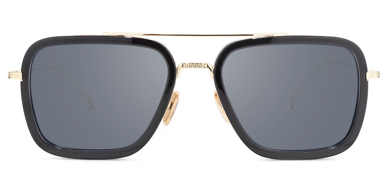 Alvira - Aviator Black/Gold Sunglasses